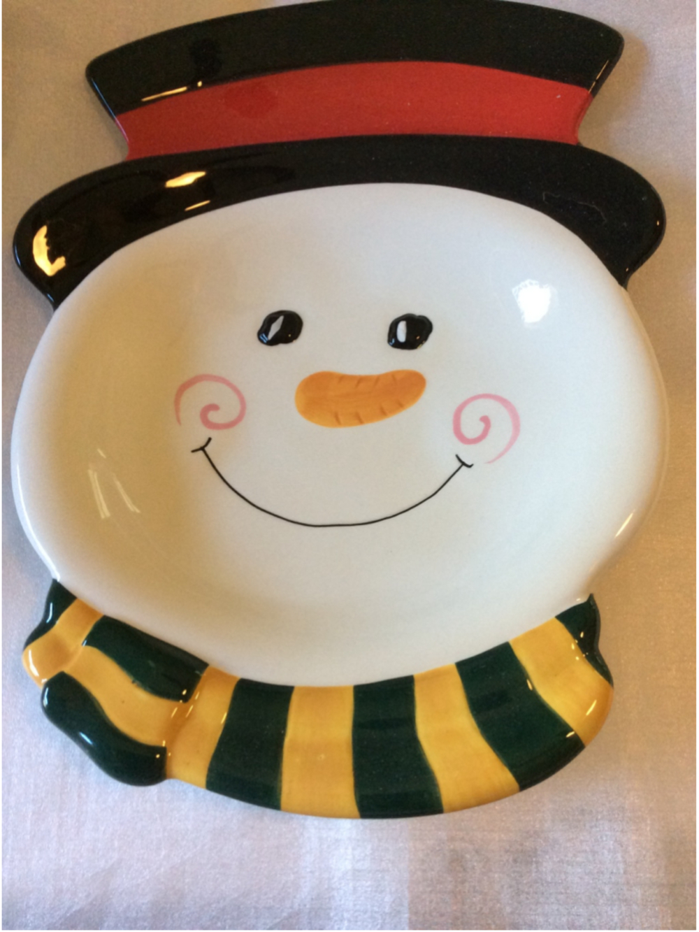HOME & GARDEN PARTY Snowman Serve Plate